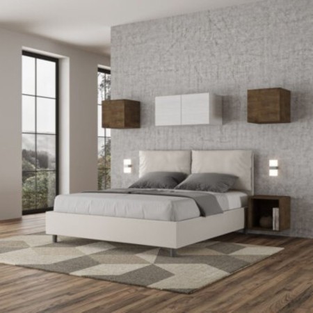 Letto Matrimoniale similpelle Antea 160x190 cm