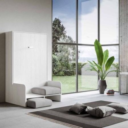 Letto Matrimoniale bianco Kentaro sofa 140x190 cm