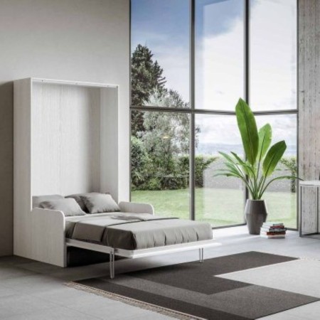 Letto Matrimoniale bianco Kentaro sofa 140x190 cm