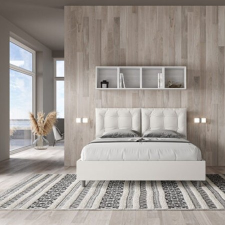 Letto Matrimoniale similpelle Annalisa 160x190 cm