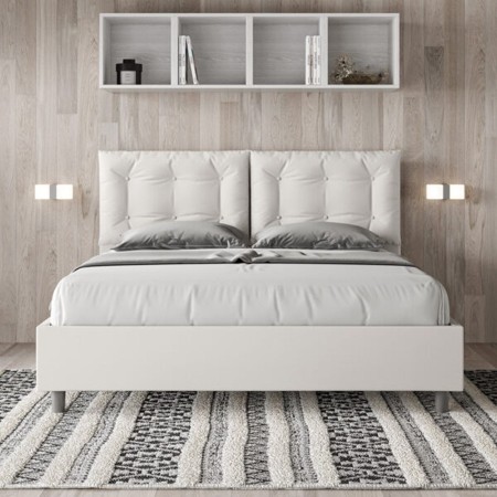 Letto Matrimoniale similpelle Annalisa 160x190 cm