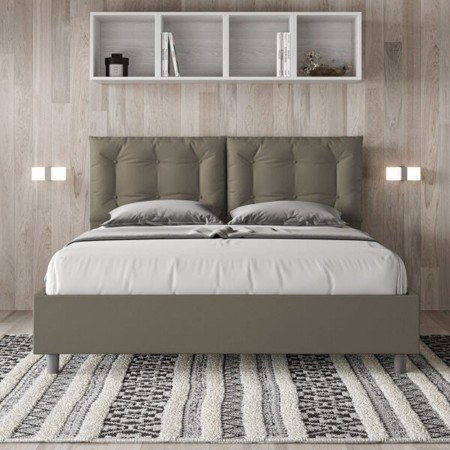 Letto Matrimoniale similpelle Annalisa 160x190 cm