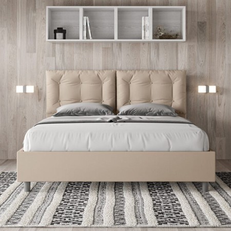 Letto Matrimoniale similpelle Annalisa 160x190 cm