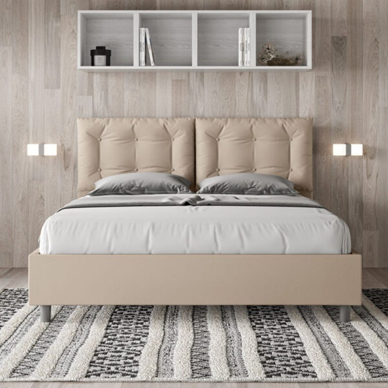 Letto Matrimoniale similpelle Annalisa 160x190 cm