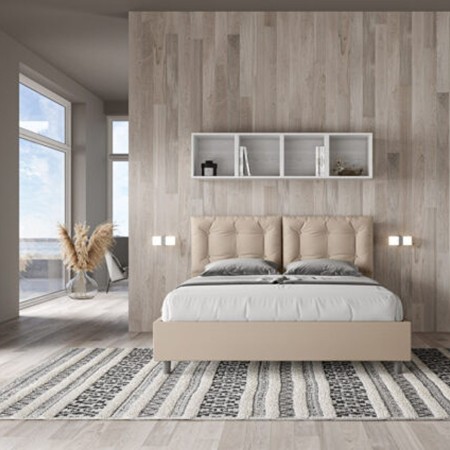 Letto Matrimoniale similpelle Annalisa 160x190 cm