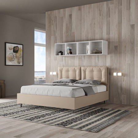 Letto Matrimoniale similpelle Annalisa 160x190 cm
