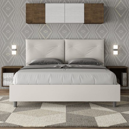 Letto Matrimoniale similpelle Appia 160x190