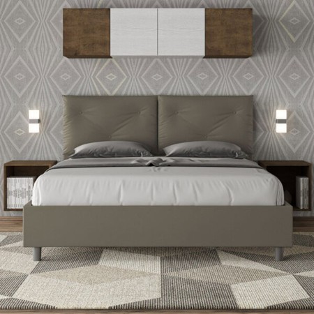 Letto Matrimoniale similpelle Appia 160x190