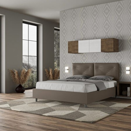 Letto Matrimoniale similpelle Appia 160x190