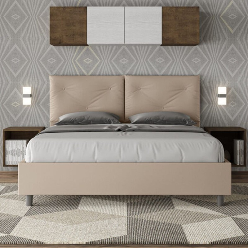 Letto Matrimoniale similpelle Appia 160x190
