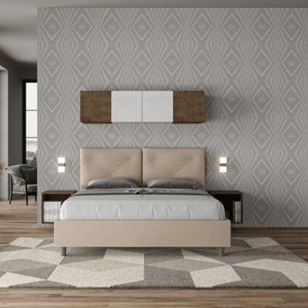 Letto Matrimoniale similpelle Appia 160x190