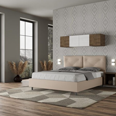 Letto Matrimoniale similpelle Appia 160x190