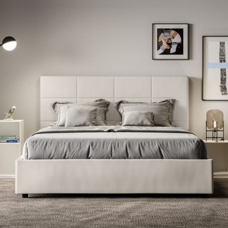 Letto Matrimoniale similpelle Mika 160x190
