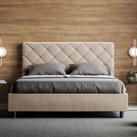 Letto Matrimoniale similpelle Priya 160x190