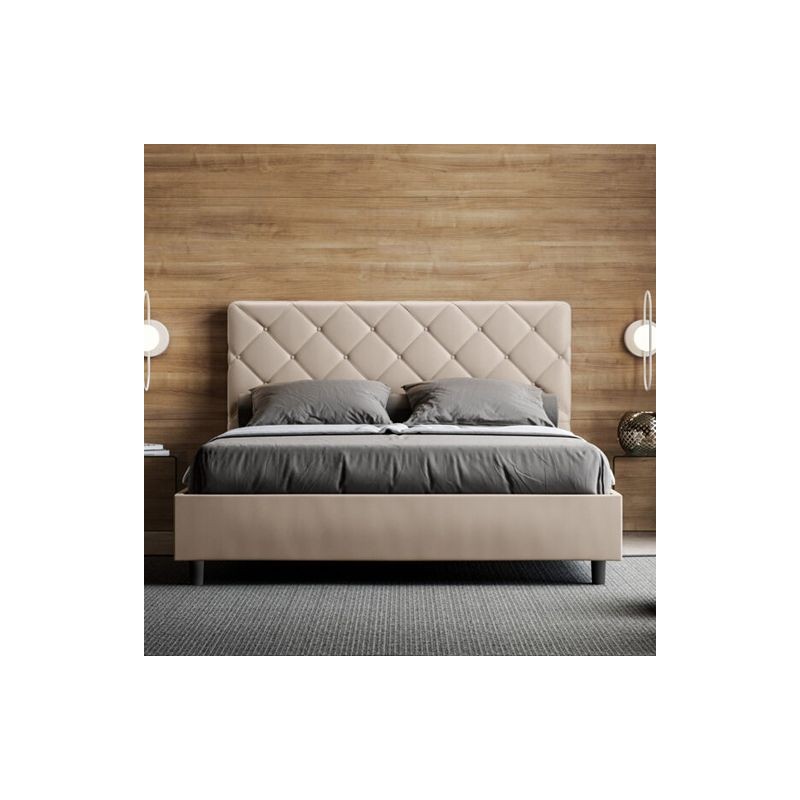 Letto Matrimoniale similpelle Priya 160x190