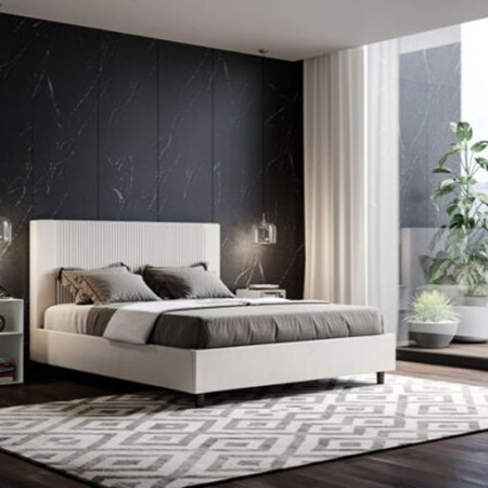 Letto Matrimoniale similpelle Goya 160x190