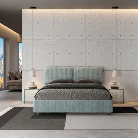 Letto Matrimoniale tessuto Mados 160×190