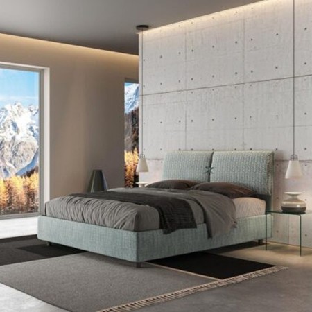 Letto Matrimoniale tessuto Mados 160×190