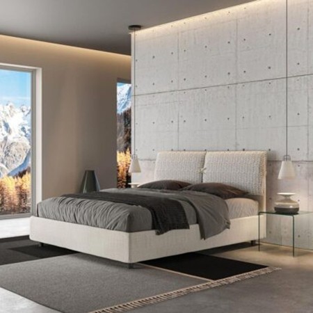 Letto Matrimoniale tessuto Mados 160×190