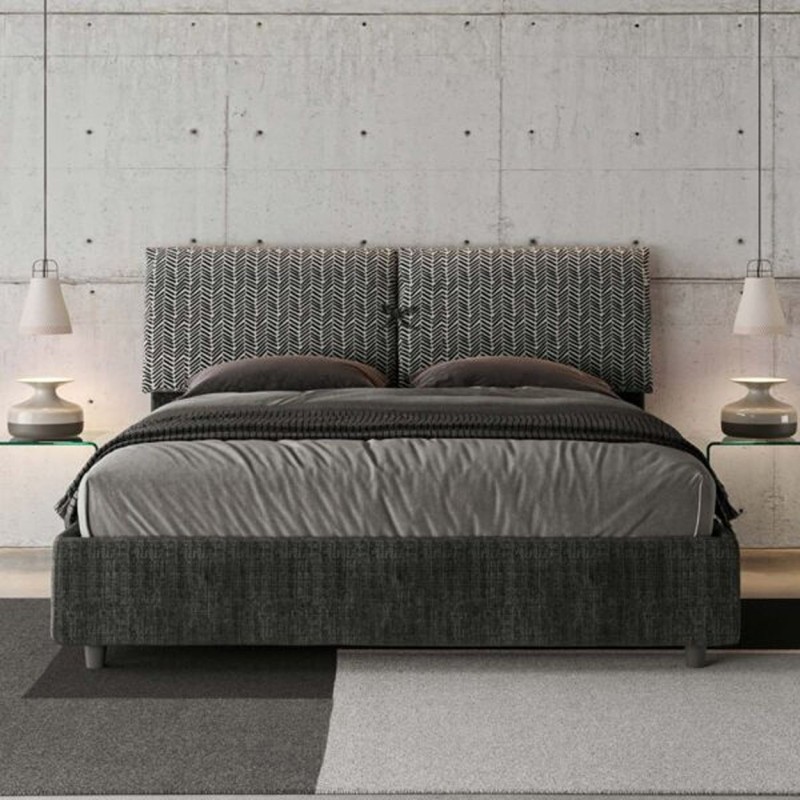 Letto Matrimoniale tessuto Mados 160×190