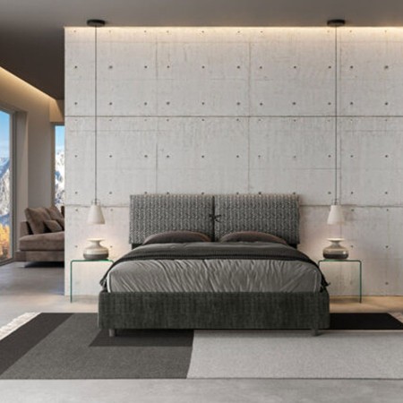 Letto Matrimoniale tessuto Mados 160×190