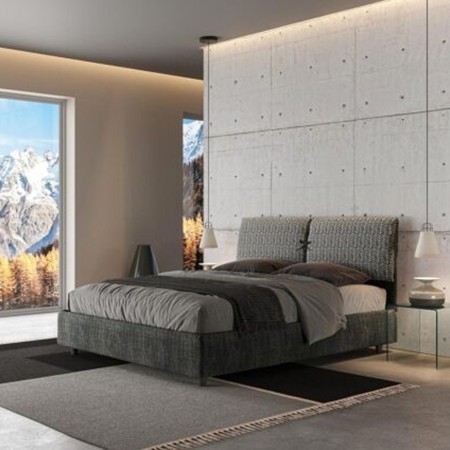 Letto Matrimoniale tessuto Mados 160×190