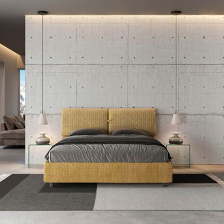 Letto Matrimoniale tessuto Mados 160×190