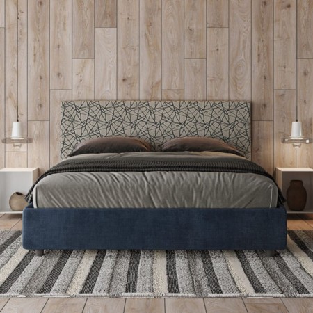 Letto Matrimoniale tessuto Arla 160×190