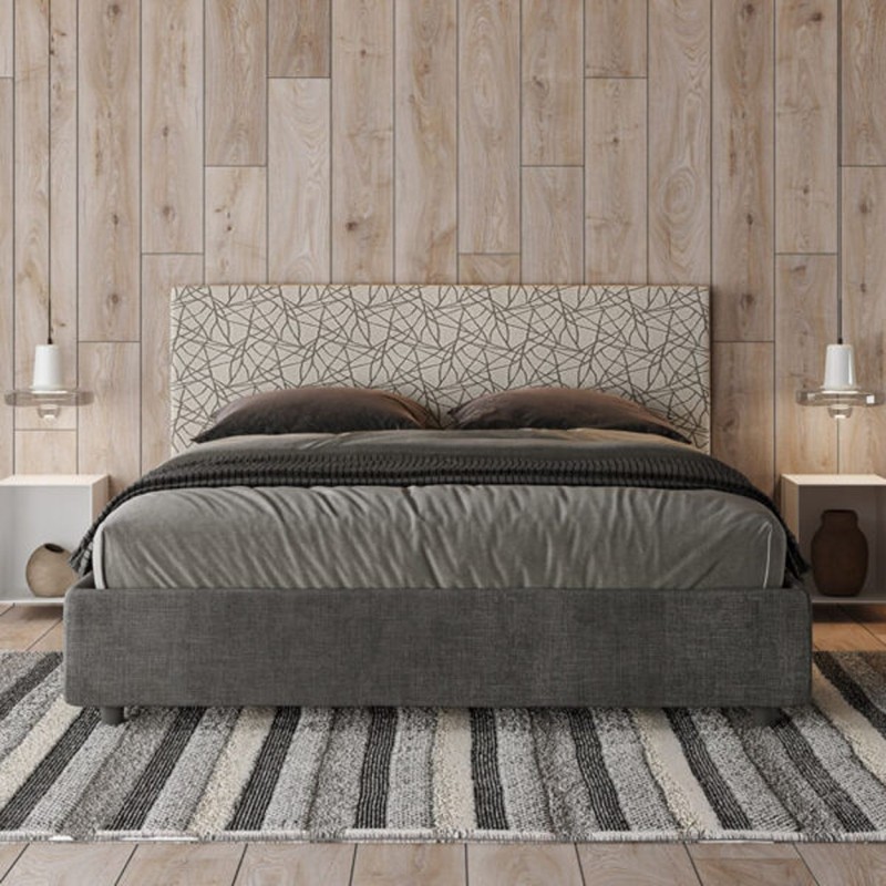 Letto Matrimoniale tessuto Arla 160×190