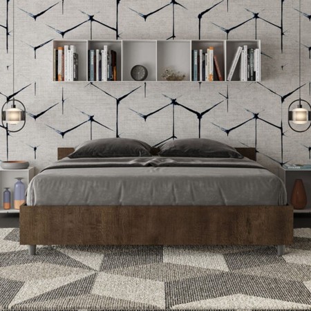 Letto matrimoniale legno Nuamo 160x190