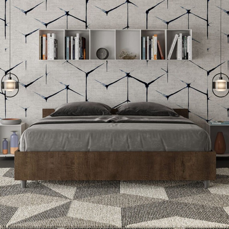Letto matrimoniale legno Nuamo 160x190