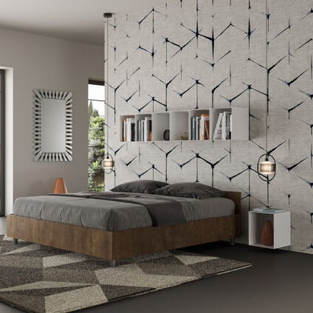 Letto matrimoniale legno Nuamo 160x190