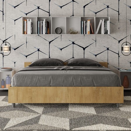 Letto matrimoniale legno Nuamo 160x190
