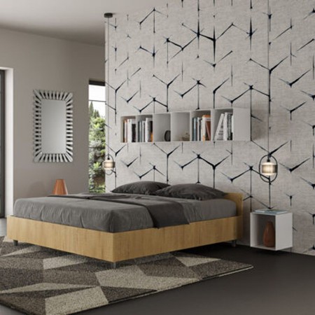 Letto matrimoniale legno Nuamo 160x190