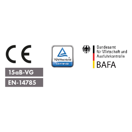 Stufa a pellet Euro Alpi MONVISO CANALIZZATA 4 USCITE 7,25 kW Colore Marrone