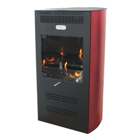 Stufa 3000W a Bioetanolo ventilata 3 velocità Ruby Elegance Bordeaux