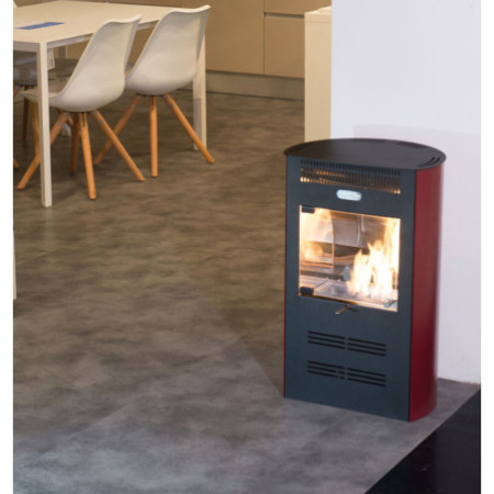 Stufa 3000W a Bioetanolo ventilata 3 velocità Ruby Elegance Bordeaux