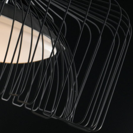 Lampadario Sospensione Led Cougar Moderno Colore Nero 24 W