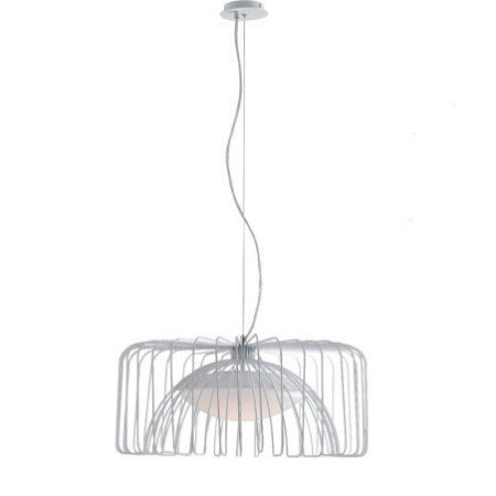 Lampadario Sospensione Led Cougar Moderno Colore Bianco 24 W