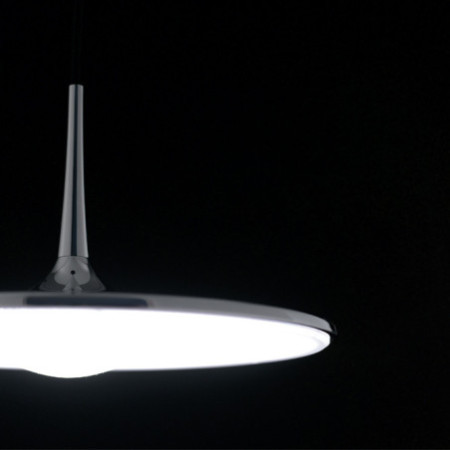 Lampadario Sospensione Led Ikon Moderno Colore Cromo 36W