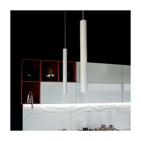 Lampadario Sospensione Fluke Eclettico Colore Bianco 42W