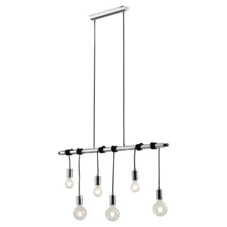 Lampadario Sospensione Admiral Class Colore Cromo  6 x E 27 max 40W