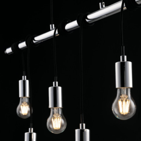 Lampadario Sospensione Admiral Class Colore Cromo  6 x E 27 max 40W