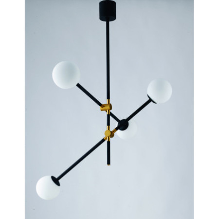 Lampadario Sospensione Antitesi Class Colore Nero Oro 28W