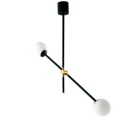 Lampadario Sospensione Antitesi Class Colore Nero Oro 28W