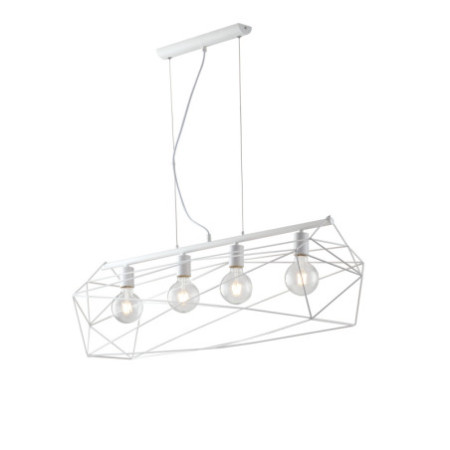 Lampadario Sospensione Abraxas Class Colore Bianco 4 x E 27 max 60W