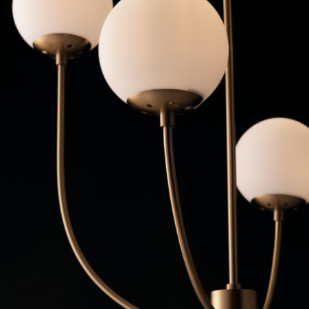 Lampadario Sospensione Themys Class Colore Ottone: 14 max  4 x  28W