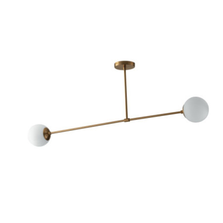 Lampadario Sospensione Themys Class Colore Ottone 2 x E 14 max  28W