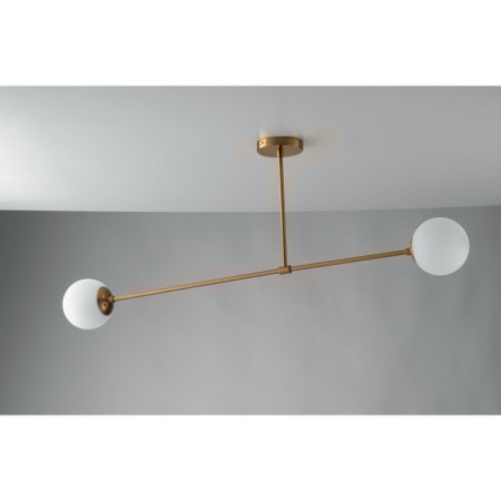 Lampadario Sospensione Themys Class Colore Ottone 2 x E 14 max  28W