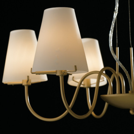 Lampadario Sospensione Canto Class Colore Oro 6 x G 9 max 28W
